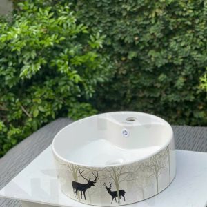 Lavabo tròn hươu 615