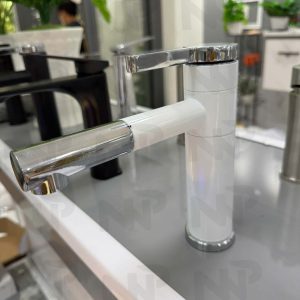 Vòi trắng mỏ xoay 2 tấc