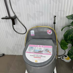 Bồn cầu trứng xám viền vàng 5027