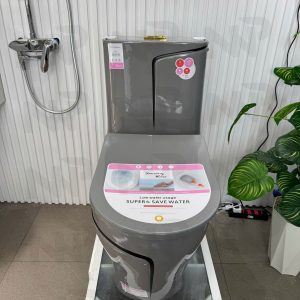 Bồn cầu xám chỉ đen 2217