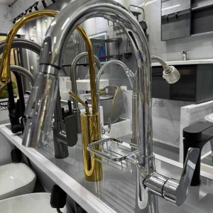 Vòi chén kệ xà bông bóng có kệ