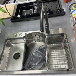 Chậu chén bán nguyệt inox 304