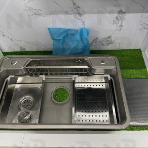 Chậu chén bán nguyệt xám 304 7846